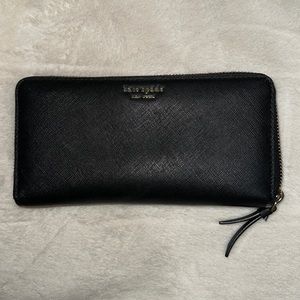 Kate Spade black wallet, well used